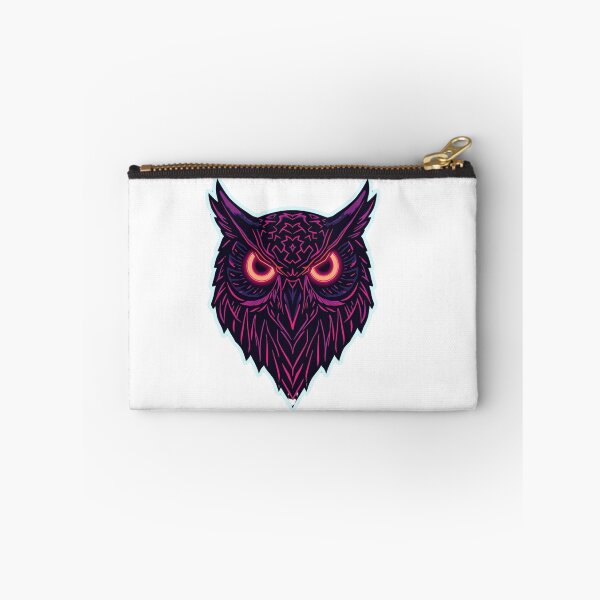 Item preview, Neon Owl Head – Glowing Tribal Style Design designed and sold by ZYNORAworld.