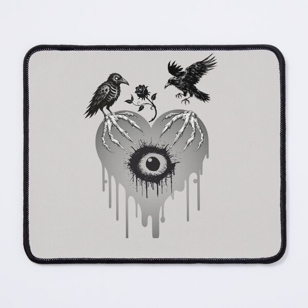 Item preview, Heart with eye and ravens designed and sold by KatNa.