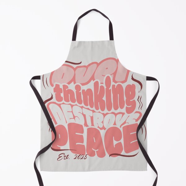 Item preview, OVERTHINKING DESTROYS PEACE – Bold Minimal Typography Quote for Mental Clarity & Motivation designed and sold by The Design KAD.