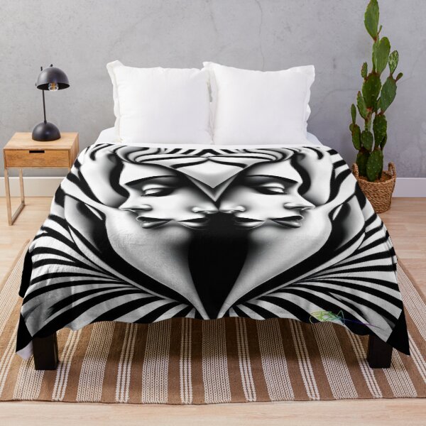 Item preview, Zebra Mirage - Surreal Twin Faces Optical Art designed and sold by Benito Del Ray.