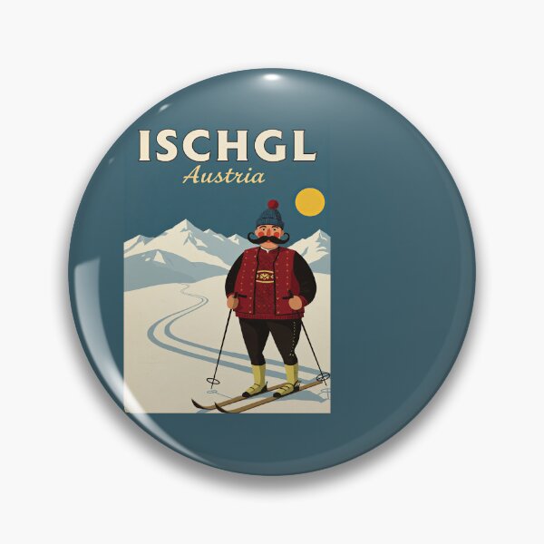 Item preview, Ischgl Austria Vintage Ski Resort Poster designed and sold by TeeARTHY.