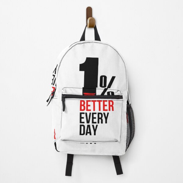 Item preview, 1% Better Every Day – Motivational Quote designed and sold by MeowLoka ⭐⭐⭐⭐.