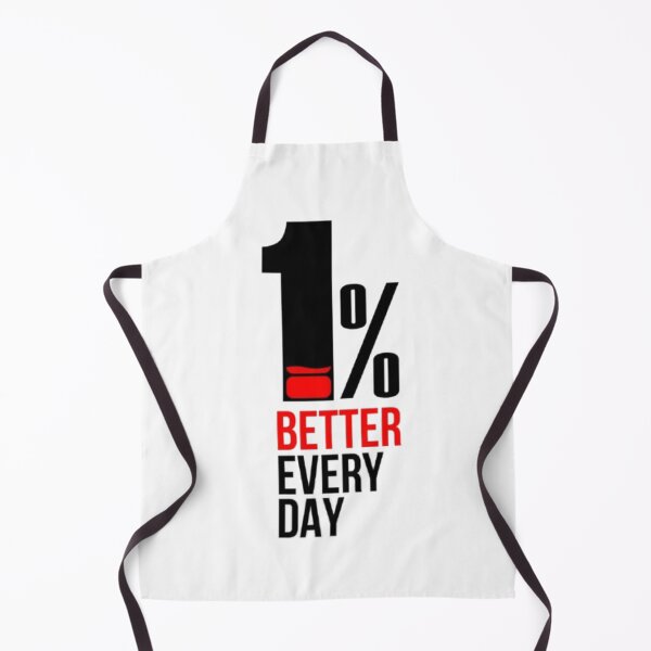Item preview, 1% Better Every Day – Motivational Quote designed and sold by MeowLoka ⭐⭐⭐⭐.