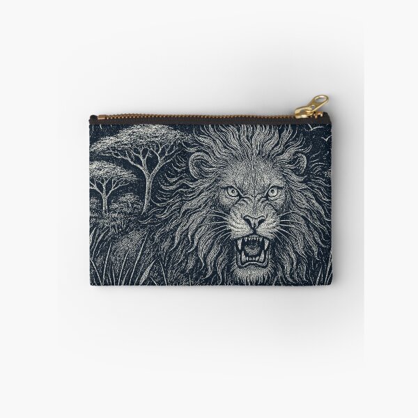 Item preview, Fierce Lion Savannah Grass Sun Doodle designed and sold by EdvvinStudios.