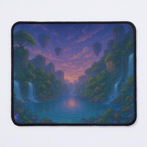 Item preview, Tranquil Waterfall Forest designed and sold by ZurkonArt.