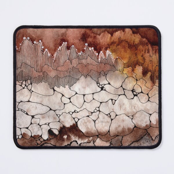 Item preview, Smokey Brown Earth Tones Crystal Abstract Neurographica designed and sold by Tezoodle Art.