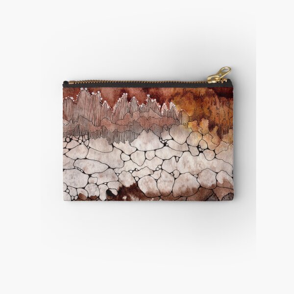 Item preview, Smokey Brown Earth Tones Crystal Abstract Neurographica designed and sold by Tezoodle Art.