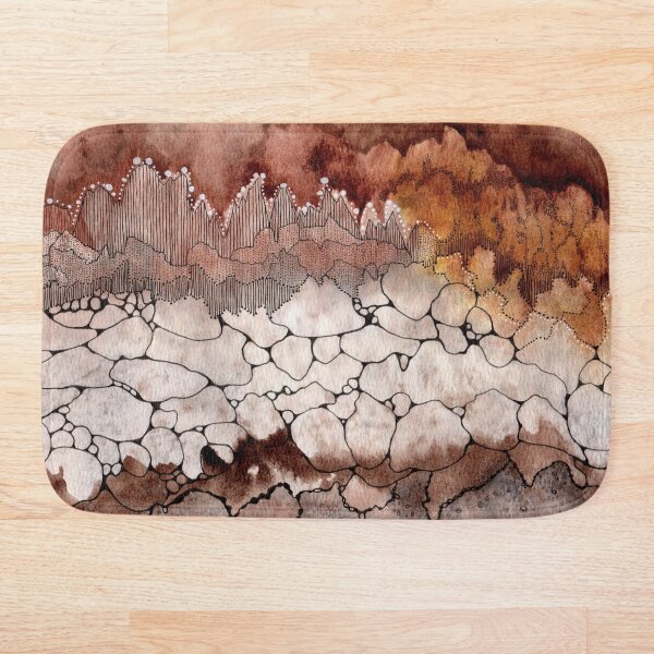 Item preview, Smokey Brown Earth Tones Crystal Abstract Neurographica designed and sold by Tezoodle Art.