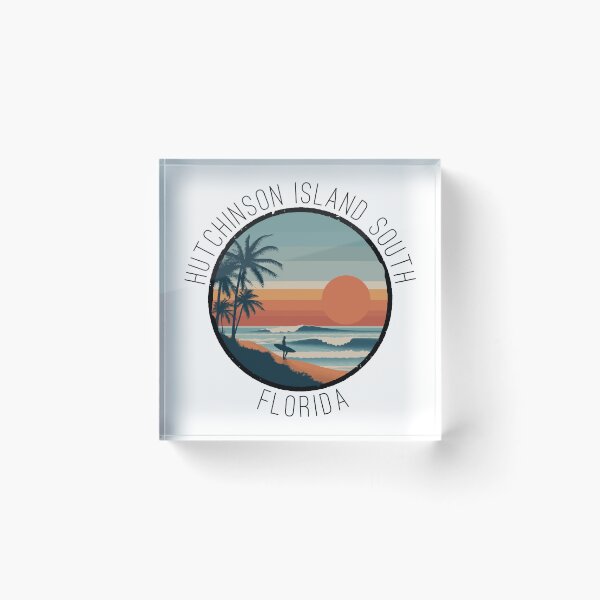 Item preview, Hutchinson Island South - Florida (with Black Lettering) designed and sold by VelvetRoom.