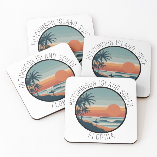 Item preview, Hutchinson Island South - Florida (with Black Lettering) designed and sold by VelvetRoom.