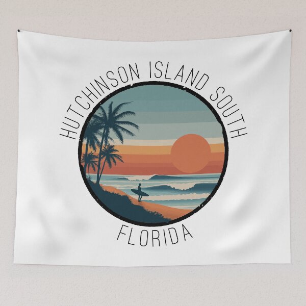 Item preview, Hutchinson Island South - Florida (with Black Lettering) designed and sold by VelvetRoom.