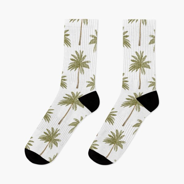 Aperçu de l'œuvre Motif de palmier de plage – Art tropical à l'aquarelle créée et vendue par Olive Lane Creative.