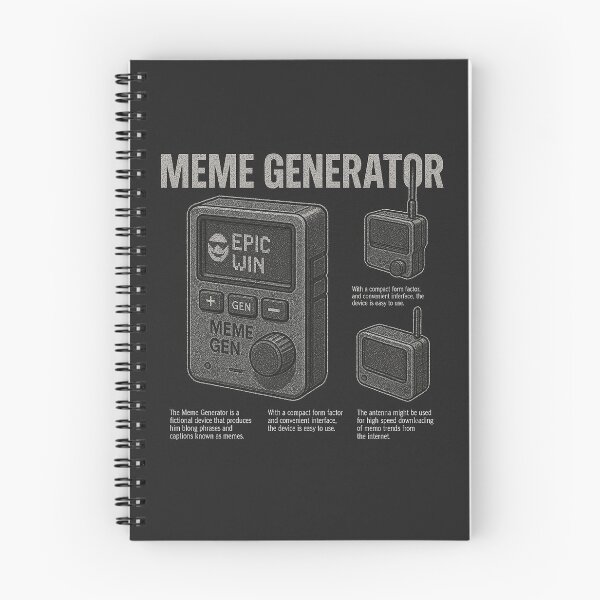 Item preview, Black and White Meme Generator Design designed and sold by NichePicks.