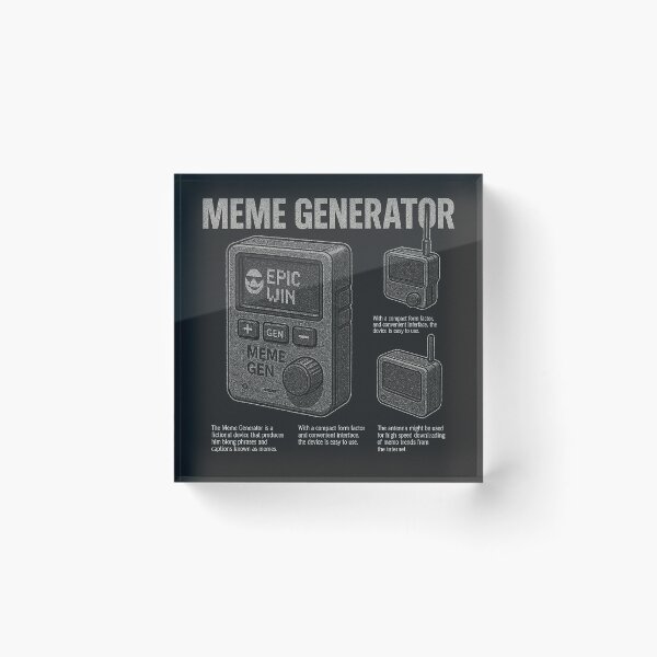 Artikelvorschau, Schwarz-Weiß-Meme-Generator-Design entworfen und verkauft von NichePicks.