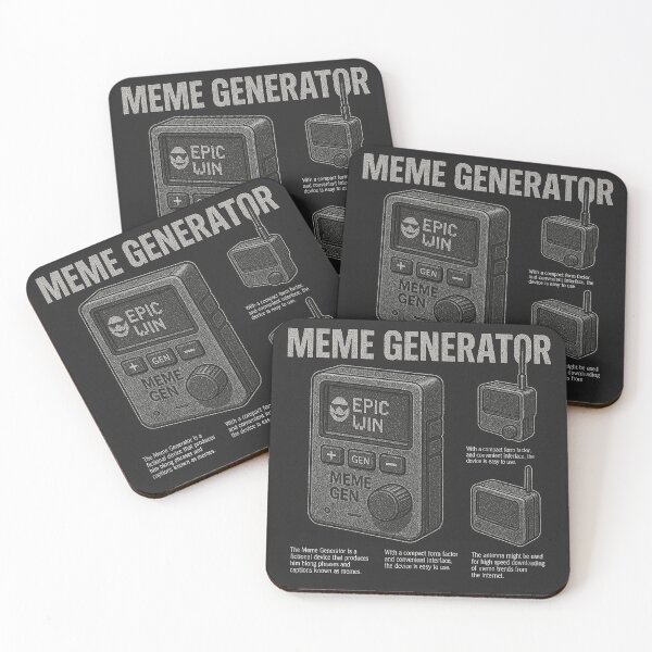 Item preview, Black and White Meme Generator Design designed and sold by NichePicks.