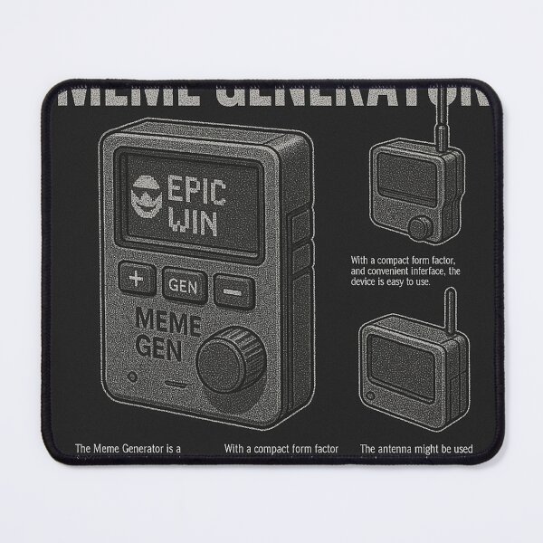 Item preview, Black and White Meme Generator Design designed and sold by NichePicks.