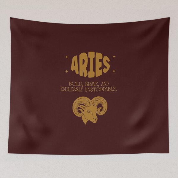 Item preview, I Am Aries - Bold, Brave, and Endlessly Unstoppable designed and sold by THEVONZA.