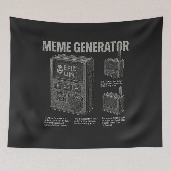 Item preview, Black and White Meme Generator Design designed and sold by NichePicks.