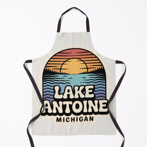 Item preview, Lake Antoine, Michigan Retro Sunset designed and sold by TheOldMittenIllustrated.