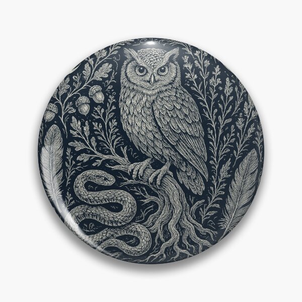 Item preview, Mystic Owl Snake Night Forest Feathers designed and sold by EdvvinStudios.