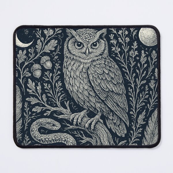 Item preview, Mystic Owl Snake Night Forest Feathers designed and sold by EdvvinStudios.