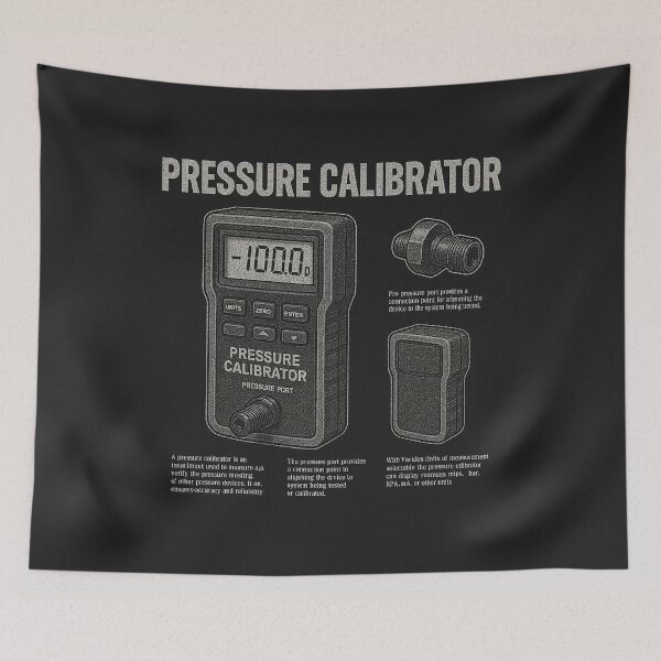Item preview, Black and White Pressure Calibrator Design designed and sold by NichePicks.