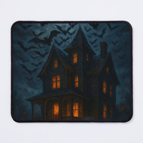 Item preview, Haunted Halloween Art – House of Bats designed and sold by SavageTeamArt.