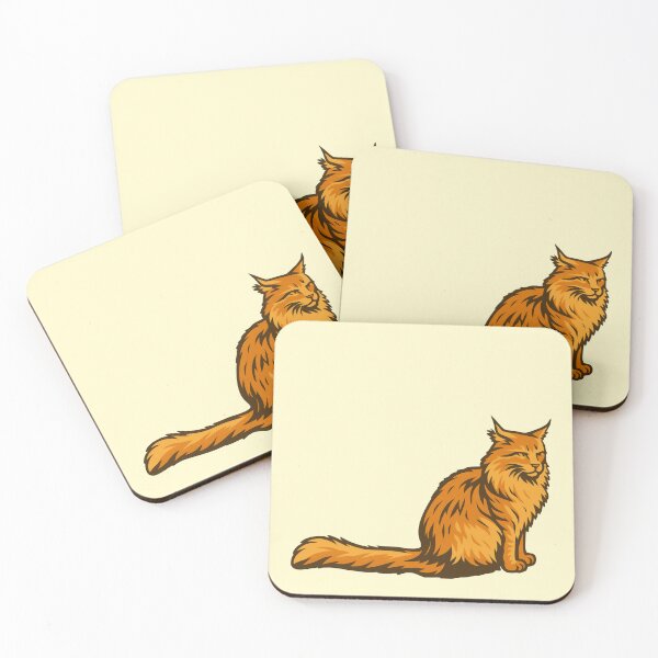 Item preview, Maine Coon Cat – Majestic Vector Illustration designed and sold by blaze_art.