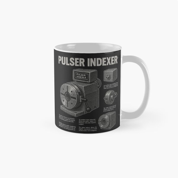 Item preview, Black and White Pulser Indexer Design designed and sold by NichePicks.
