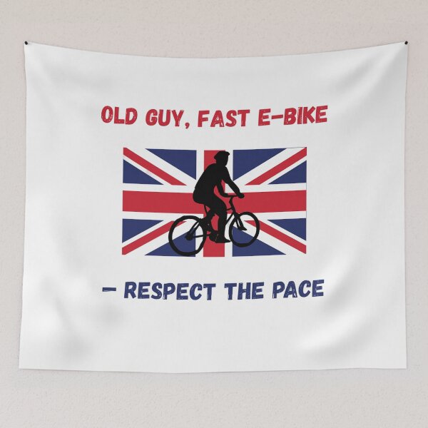 Item preview, Old Guy, Fast E-Bike — Respect the Pace designed and sold by Adrianzebrowski.