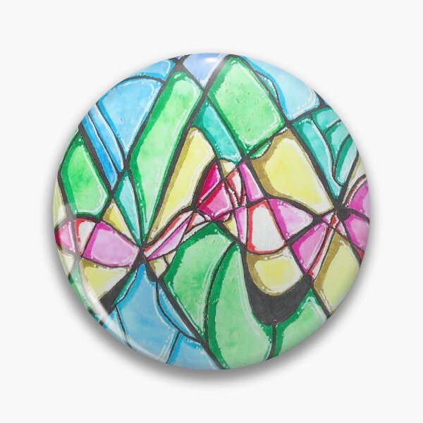 Item preview, Sinusoidal Stained Glass Watercolor designed and sold by Vesign Designs.
