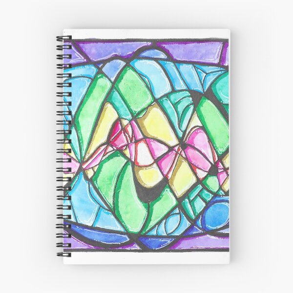 Item preview, Sinusoidal Stained Glass Watercolor designed and sold by Vesign Designs.