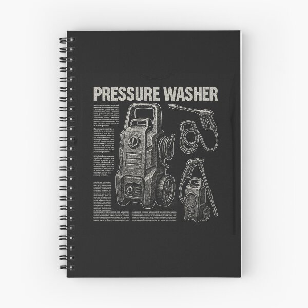 Item preview, Black and White Pressure Washer Design  designed and sold by NichePicks.