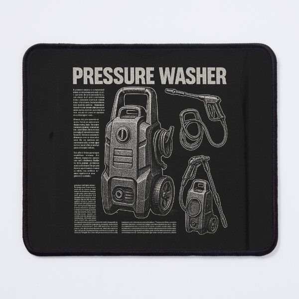 Item preview, Black and White Pressure Washer Design designed and sold by NichePicks.
