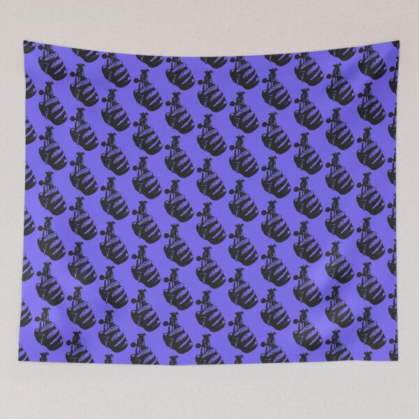 Item preview, Gloved hand holding tattoo machine, purple. designed and sold by TheTattooGuy.
