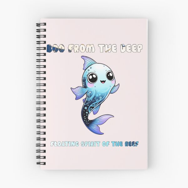 Item preview, Boo from the Deep: Floating Spirit of the Reef Halloween Ghost Fish designed and sold by DariaCraft.