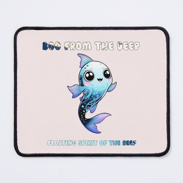 Item preview, Boo from the Deep: Floating Spirit of the Reef Halloween Ghost Fish designed and sold by DariaCraft.