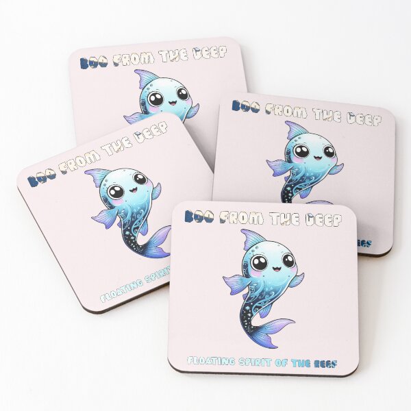 Item preview, Boo from the Deep: Floating Spirit of the Reef Halloween Ghost Fish designed and sold by DariaCraft.