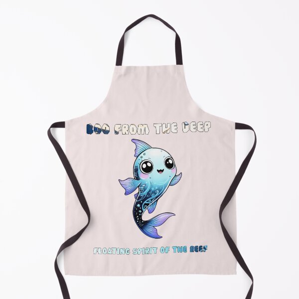 Item preview, Boo from the Deep: Floating Spirit of the Reef Halloween Ghost Fish designed and sold by DariaCraft.