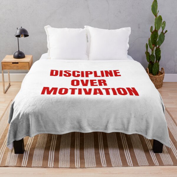 Item preview, Copy of Discipline Over Motivation – Minimalist Motivational Quote designed and sold by moderntouchadli.