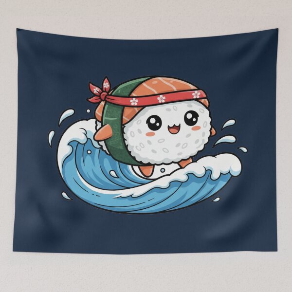 Item preview,  Kawaii Sushi Surfer designed and sold by Lydyb-creations.