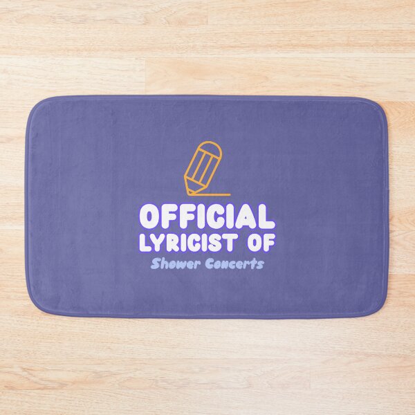 Item preview, Official Lyricist of Shower Concerts - songwriter  designed and sold by TaurusC95.