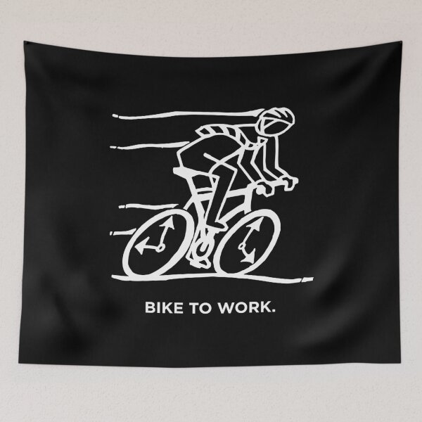 Item preview, Bike to Work - dark background designed and sold by Half Serious.