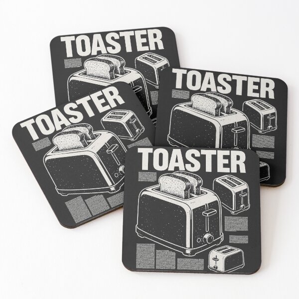 Item preview, Diseño de tostadora en blanco y negro designed and sold by NichePicks.