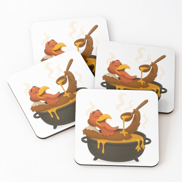 Item preview, Funny Thanksgiving Turkey Relaxing in Cooking Pot designed and sold by LavIsInTheAir.