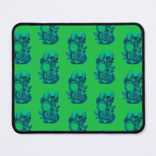 Item preview, Skull, timepiece & rose. Green designed and sold by TheTattooGuy.