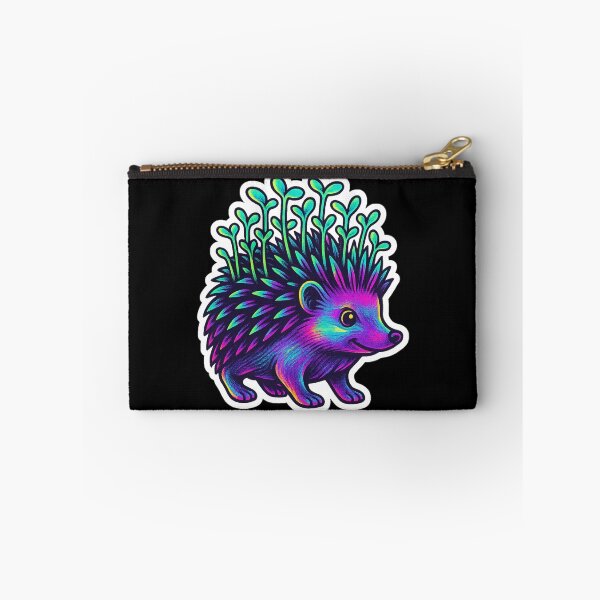 Item preview, Neon Microgreen Hedgehog – Psychedelic Animal Art | Microgreen Animals designed and sold by JacobKAurumhead.