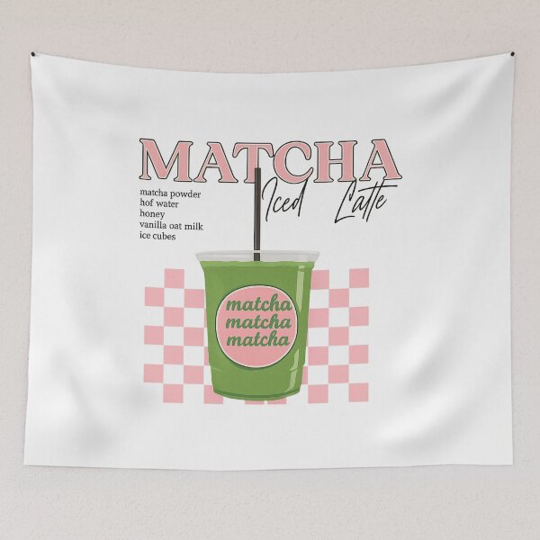Item preview, Matcha Iced Latte Aesthetic – Green Tea Drink Design designed and sold by CapyToon.
