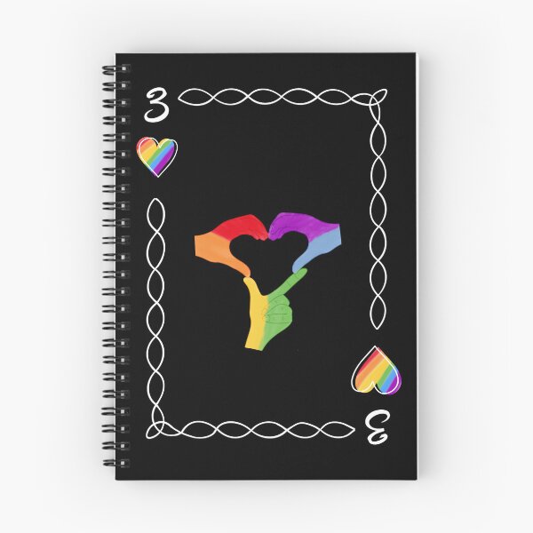 Item preview, 3 of Hearts, Rainbow flag colors designed and sold by EBParsley.