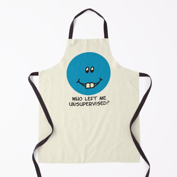 Item preview, Who Left Me Unsupervised Funny Blue Face Design designed and sold by Victor Shadehorn.